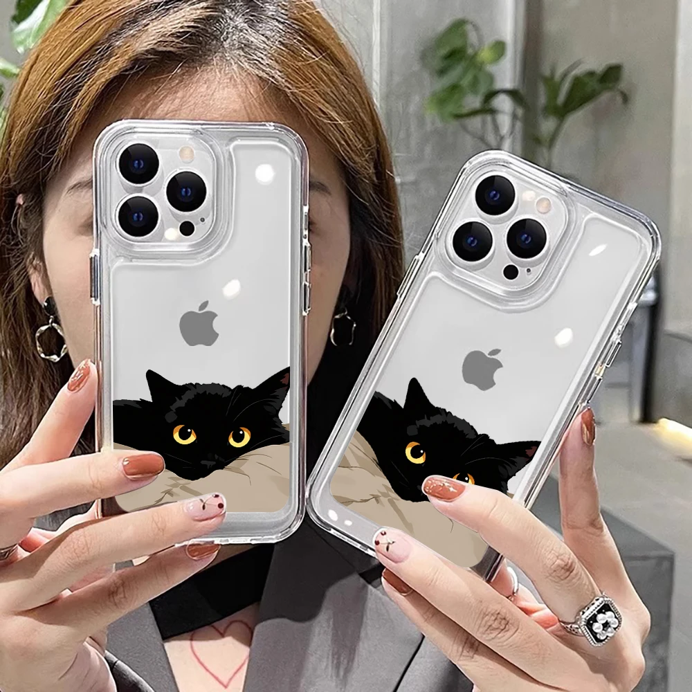 Black Cat Funny Couple Fashion - Phone Cases Funny ulasan dan harga