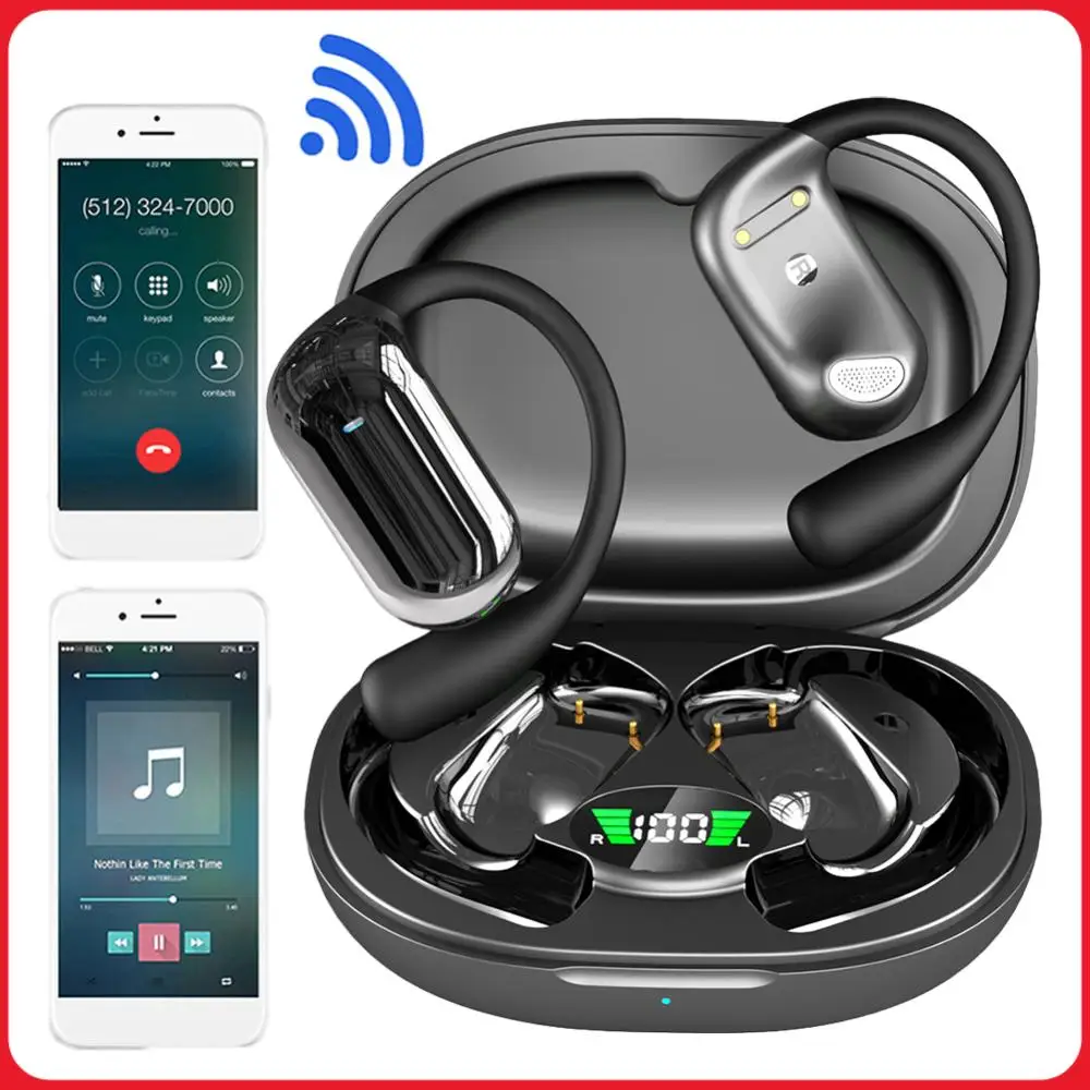 

BT 5.3 AI Translation Earbuds Noise Cancelling Translator Headphones Wireless Earbuds for Running Fitness Learning Accessories