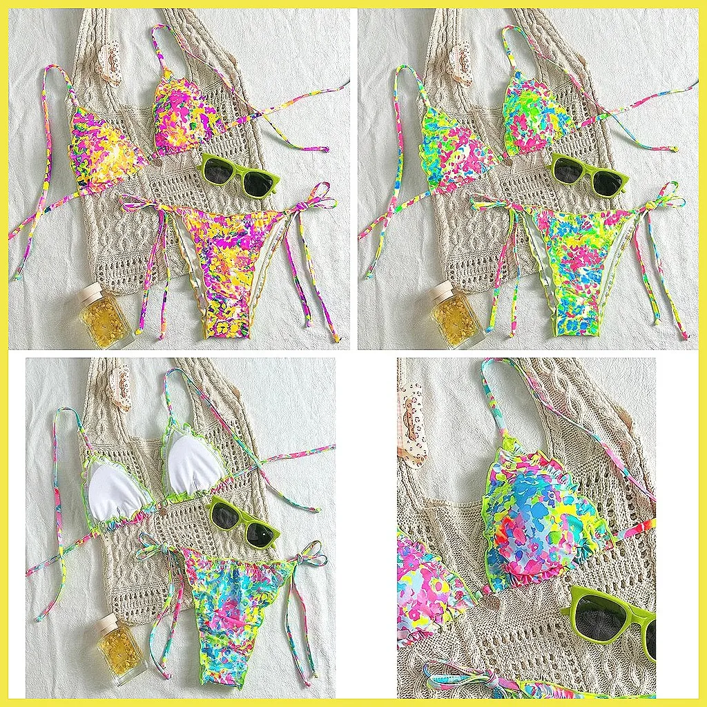 

Sexy Brazilian Bikini Set 2026 Women's Swimwear Two Piece Bathing Suits for Beach Pool