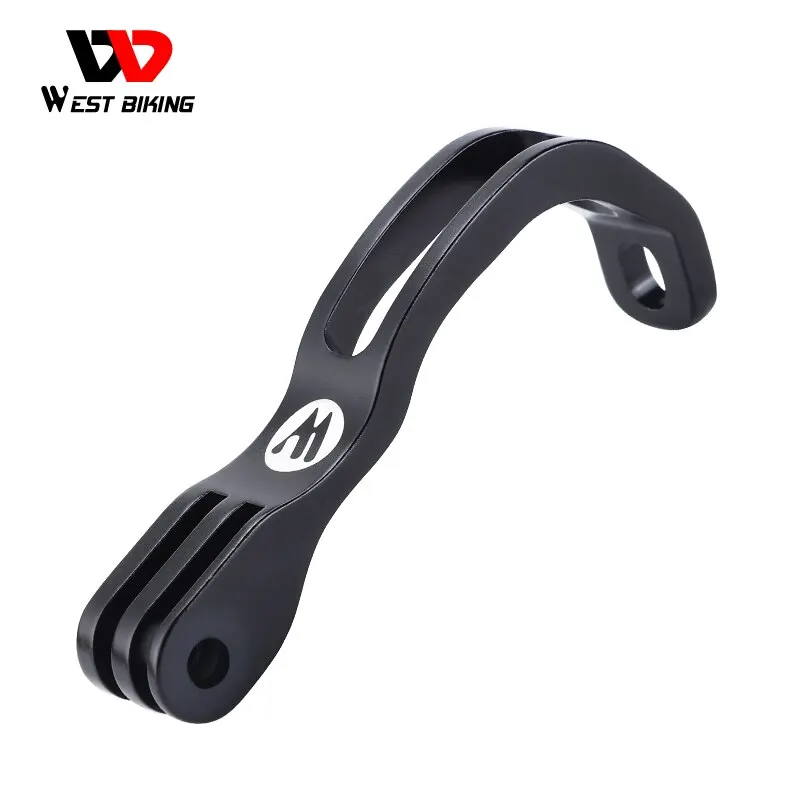 WEST BIKING Front Fork Light Holder Adjustable Aluminum Alloy Bracket For GOPRO Sport Camera Lamp Mount Stand Bike Accessories