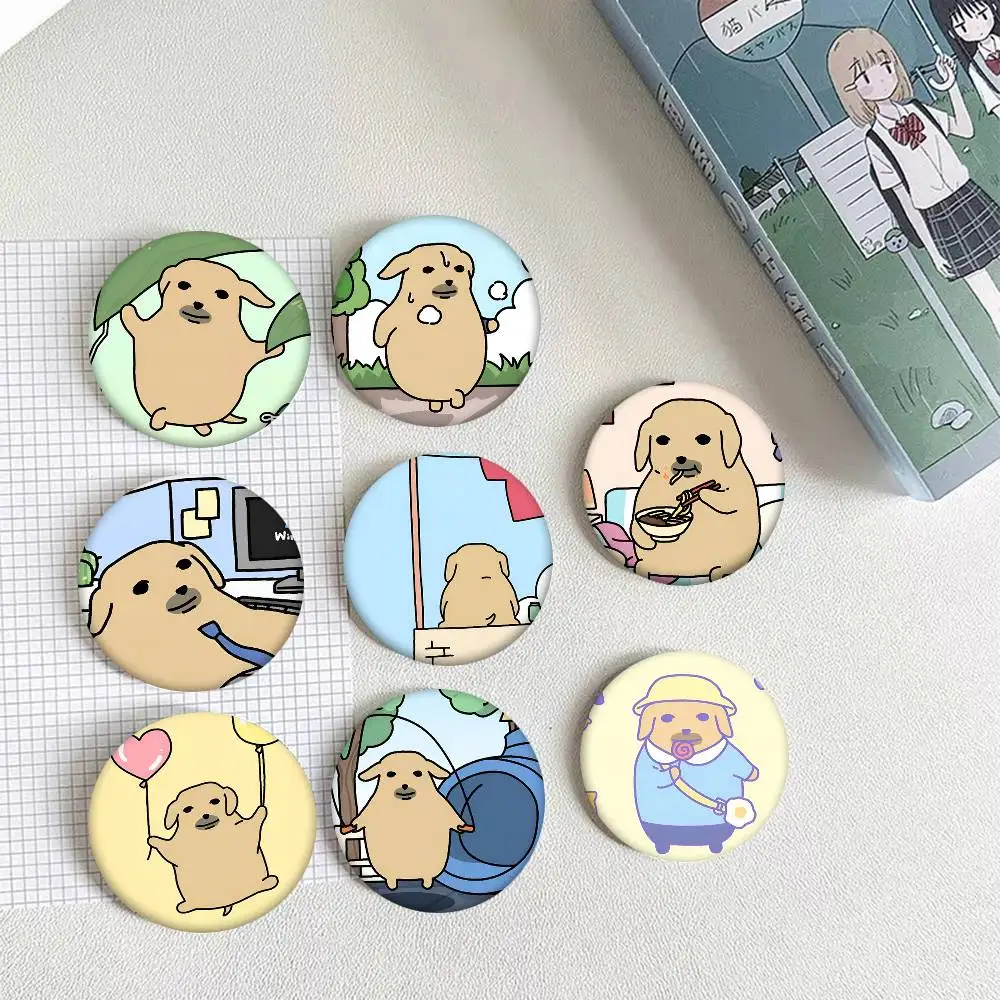 Cartoon Niedliche N-Nudaeng Runde Anstecknadel Kreative Brosche Kleidung Rucksack Accessoires Reversnadel