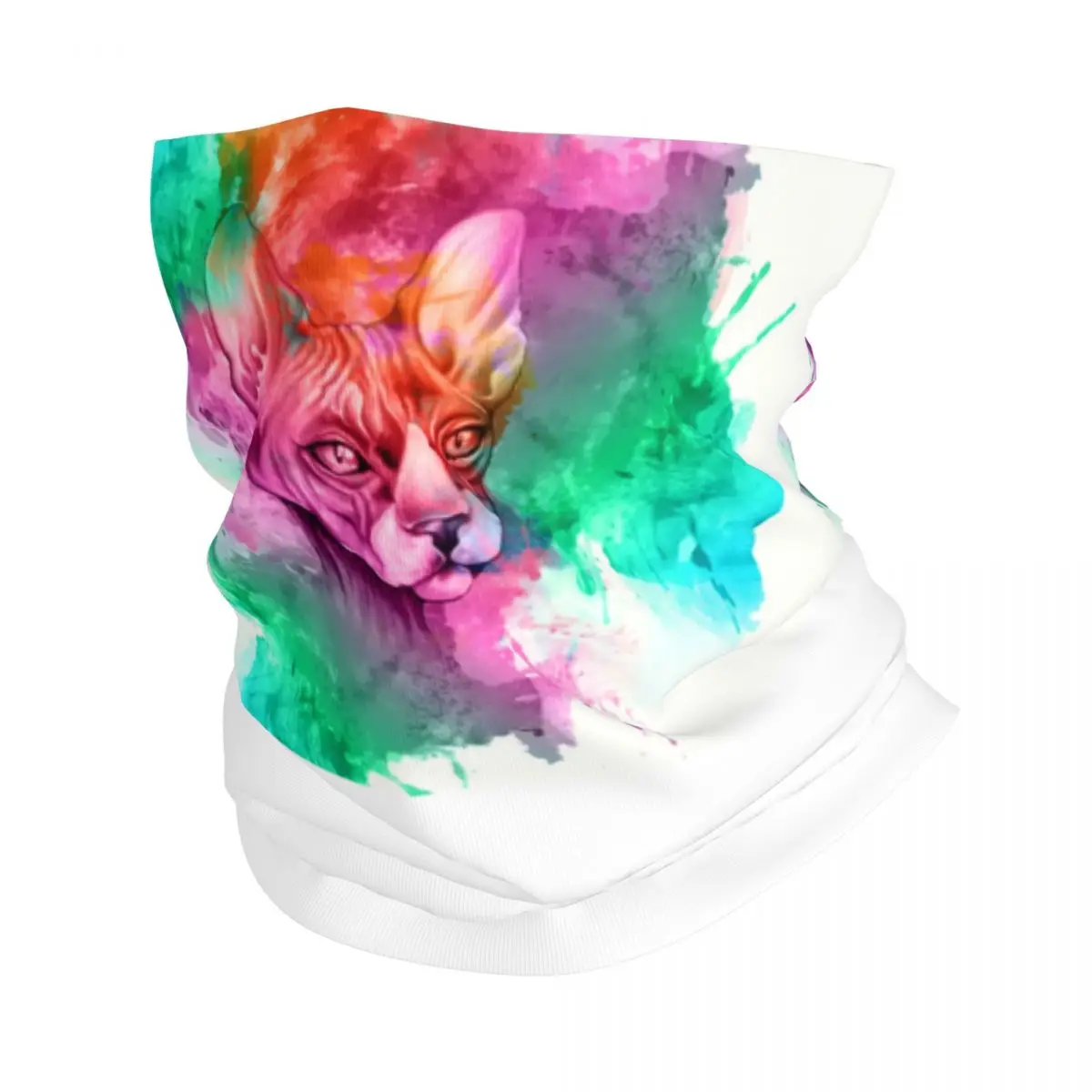 

Бандана с изображением кота сфинкса на заказ, гетры, ветрозащитный шарф для лица, чехол для мужчин и женщин, повязка на голову с котенком, трубка, Балаклава