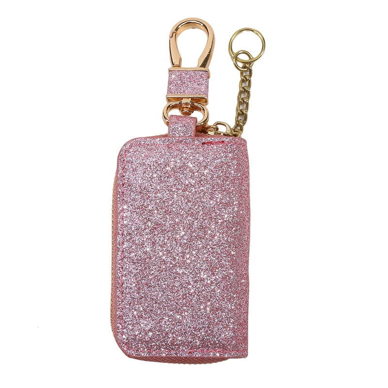 Mini Car Key Bag Fashion Unisex Car Key Storage Bag Creative Star Sparkling Pu Leather General Motors Pendant Key Bag