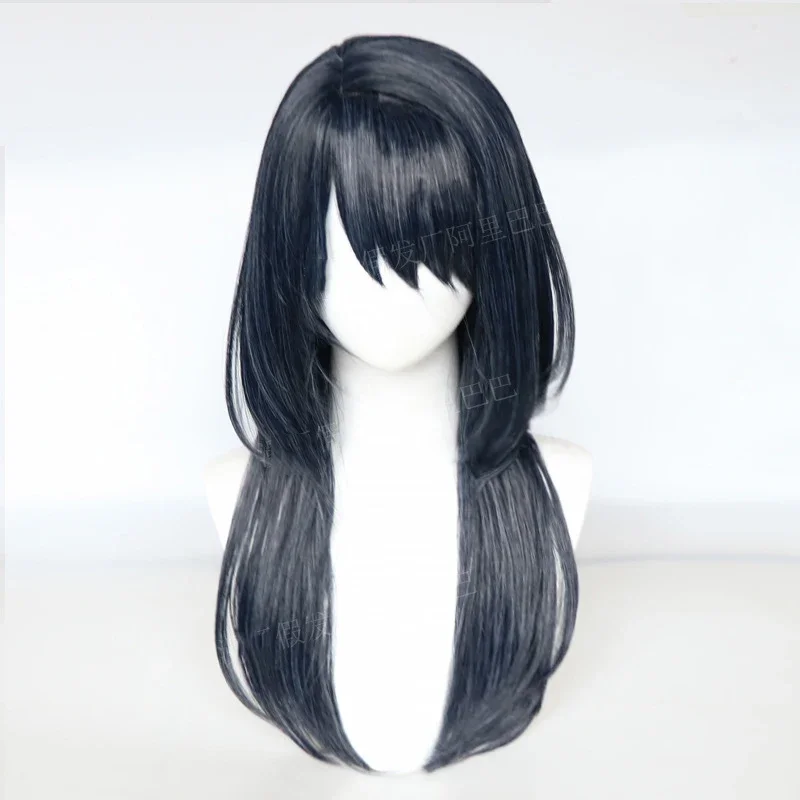 Player Cosplay Wig Game Path To Nowhere Gray Blue Wigs Heat Resistant Hair Halloween Party Anime Female Director Wigs + Wig Cap