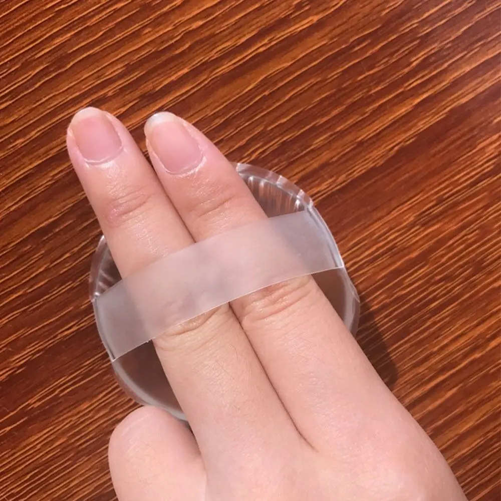 ใหม่ซิลิโคนแป้งพัฟโปร่งใสไม่มีแป้งกินแป้งเครื่องสําอางค์พัฟเครื่องปั่นเครื่องสําอางแต่งหน้าเครื่องมือ