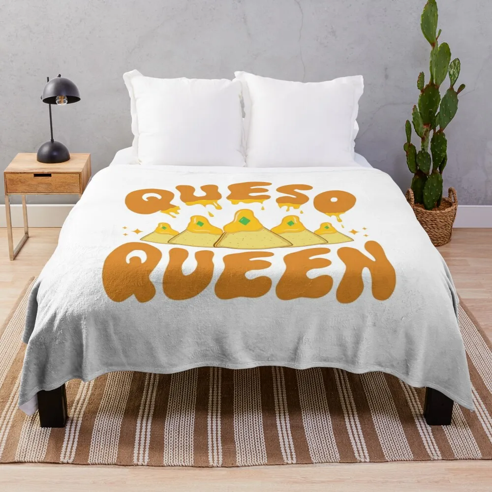 

Queso Queen Throw Blanket Quilt Camping Soft Beds Retros Blankets