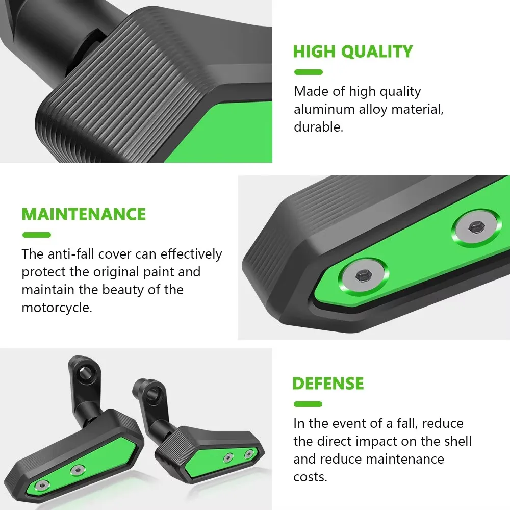 For Ninja 500 Z500 SE NINJA500 2024-2025 Motorcycle Falling Protection Frame Slider Fairing Guard Anti Crash Pad Protector