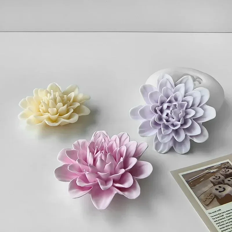 Paeonia Lactiflora цветы формы пион силиконовая форма для свечей восковая форма форма для мыла ручной работы