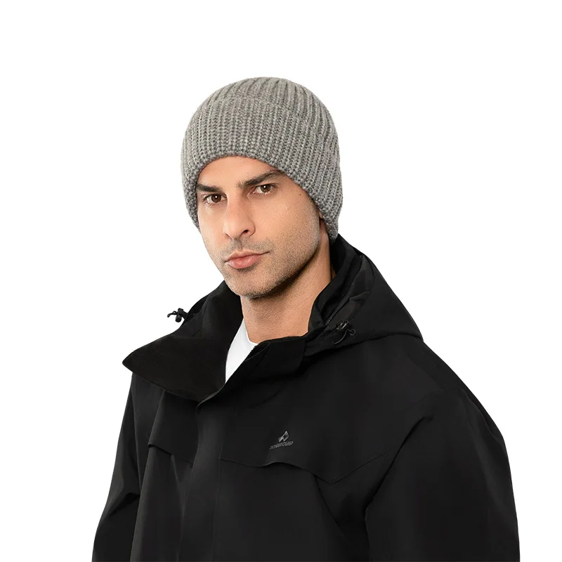 

Wool Knitted Hat Men Casual Couple Cold Hat Women Autumn Winter Outdoor Warm Cycling Hat Coarse Wool Hat Caps Men 4m861