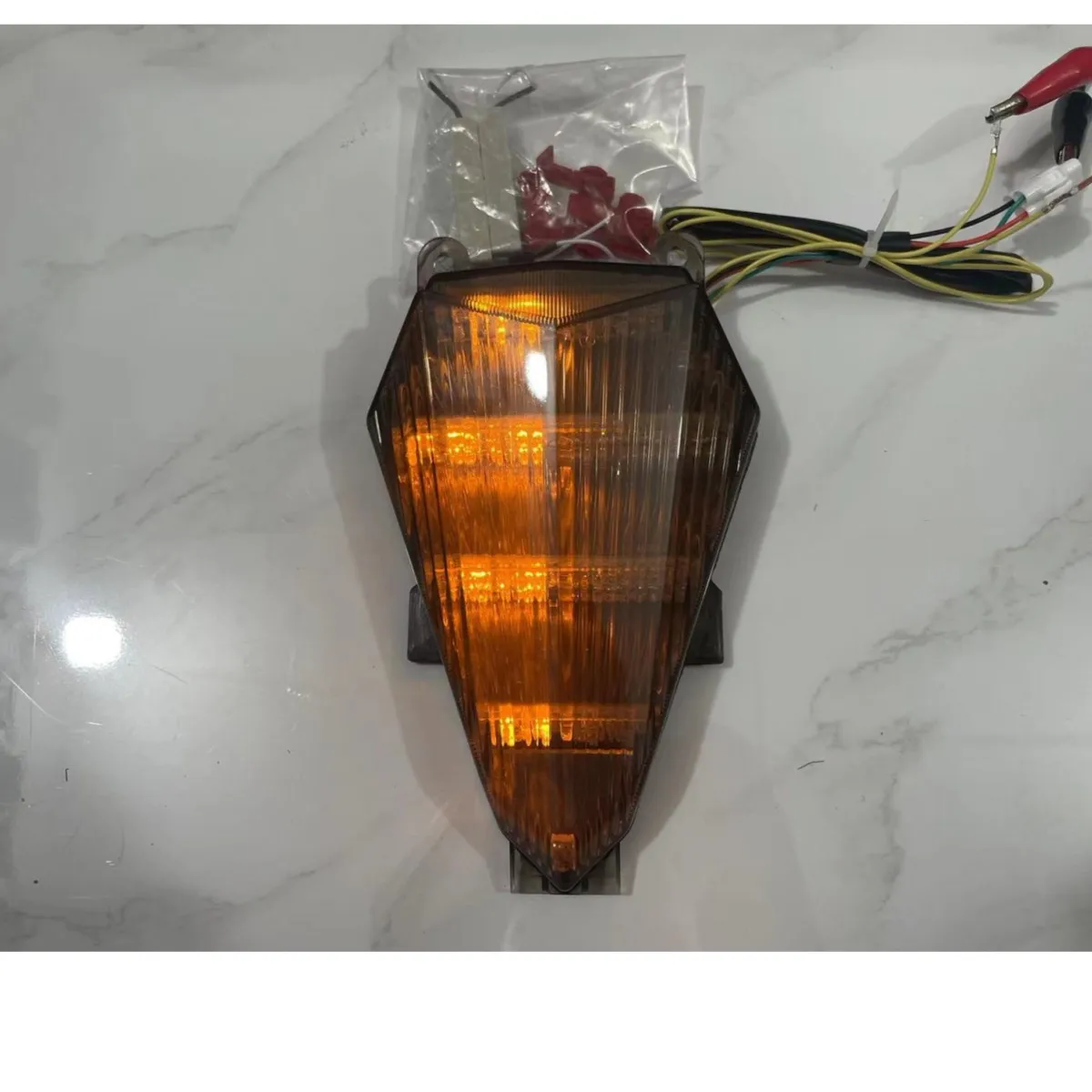 For Yamaha R6 YZF-R6 2006-2013 2007 2008 2009 2010 2011 2012 Rear Tail Light Brake Turn Signals Integrated LED Light