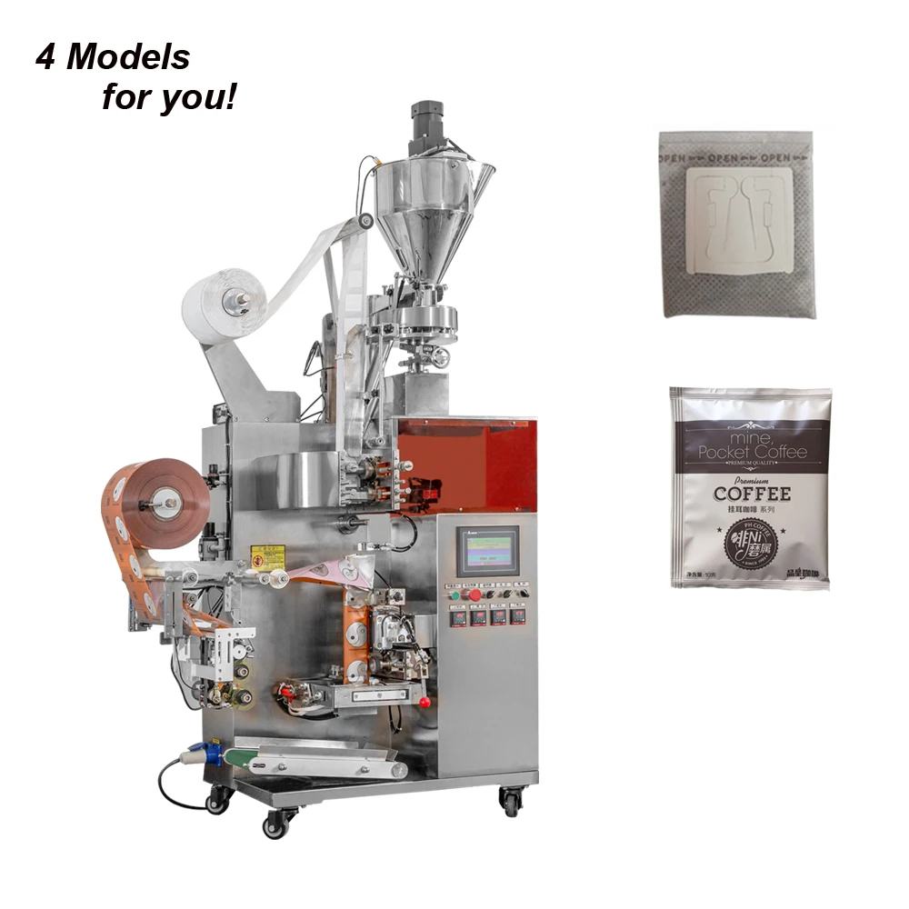Automatic Inner and Outer Bag Drip Coffee Packing Machine C19II for Commercial Coffee Packaging Use Customize