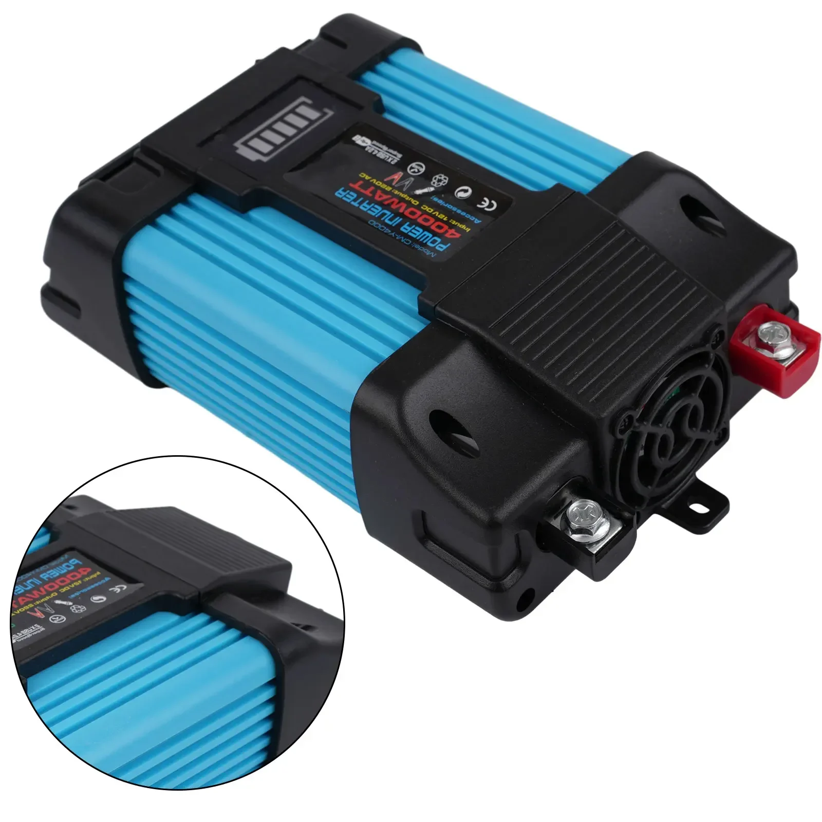 4000W Car Power Inverter DC 12V To AC 110/220V Pure Sine Wave 2 USB LCD Display Car Accessories High-quality Inverters