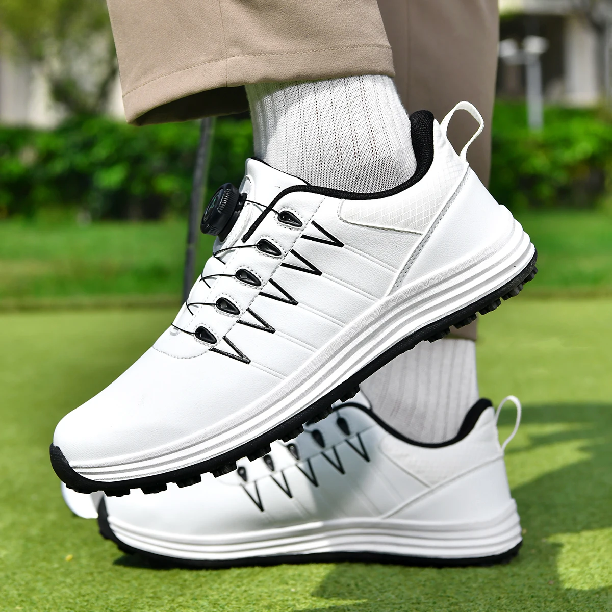 Fashion Golf Unisex Professional Outdoor Fitness Golf Shoes Grass Training Casual Walking Shoes Sizes 36-46