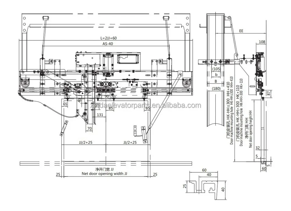 Garage Safety Edge Semi-Automatic Lift Door Contact Access Control System Closer Opener Door Lock Elevator Parts Switch Locks