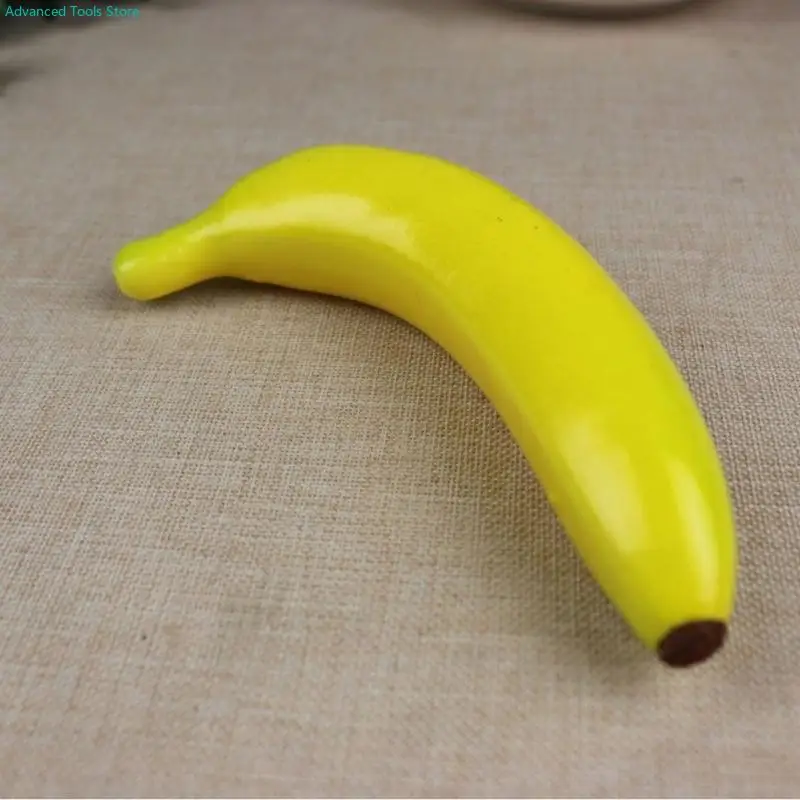 W91B Pack of 6 Artificial Bananas Model Realistic Bananas Foam Texture Suitable for Restaurant Display and Photo