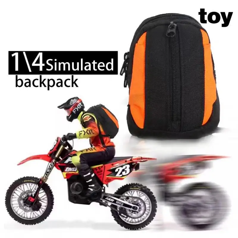 Simulation Backpack Storage Bag Luggage Bag Handbag Decoration For Losi 1/4 Promoto-mx Motorcycle Upgrade Parts Accessories