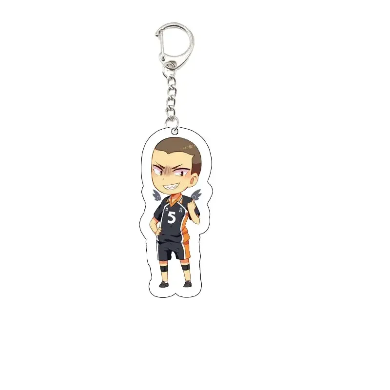 Anime Haikyuu Key Chain Key Ring Keychain for Accessories Bag Acrylic Sunny Pendant Haikyu Keyring Chains Anime Accessories