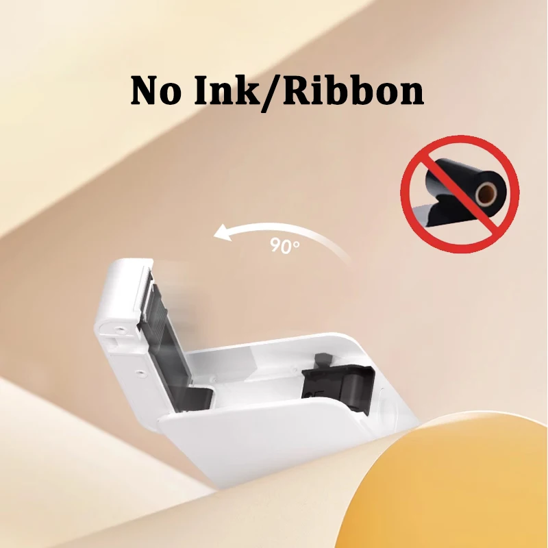 Holyhah P0 Wireless Label Printer Portable Pocket Label Printer Bluetooth Thermal Label Maker Fast Printing Home Use Office
