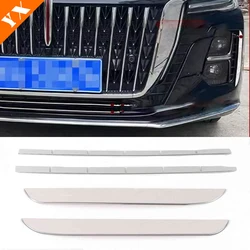 For HongQi H5 2023-2025 Garnish Styling Auto Front Grille Hood Engine Decor Sticker Stainless Cover Moulding Accessories