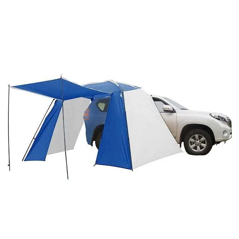 Outdoor rainproof canopy telescopic canopy folding beach sunscreen car tail tent