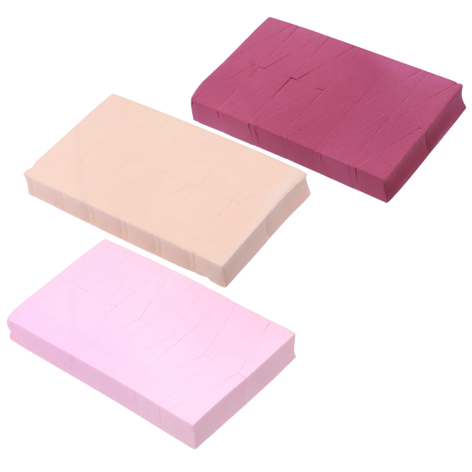 72pcs 3 Sets Triangle Makeup Sponge Soft Reusable Foundation Blending Applicator For Liquid Powder Cream Concealer Beauty