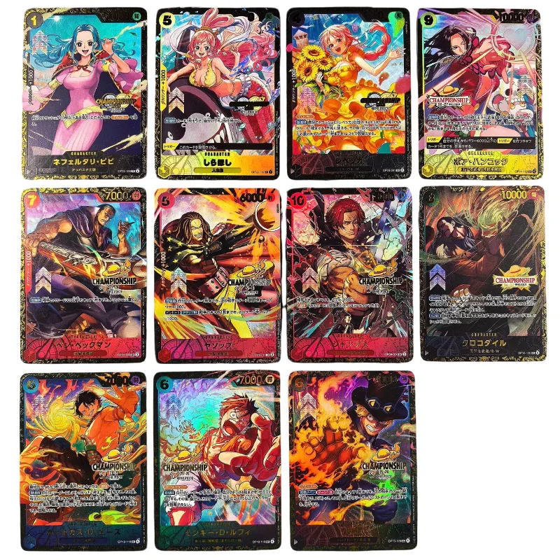 tarjetas-coleccionables-de-anime-one-piece-opcg-replica-de-la-version-japonesa-luffy-boa-hancock-shanks-zoro-sanji-nami-enel