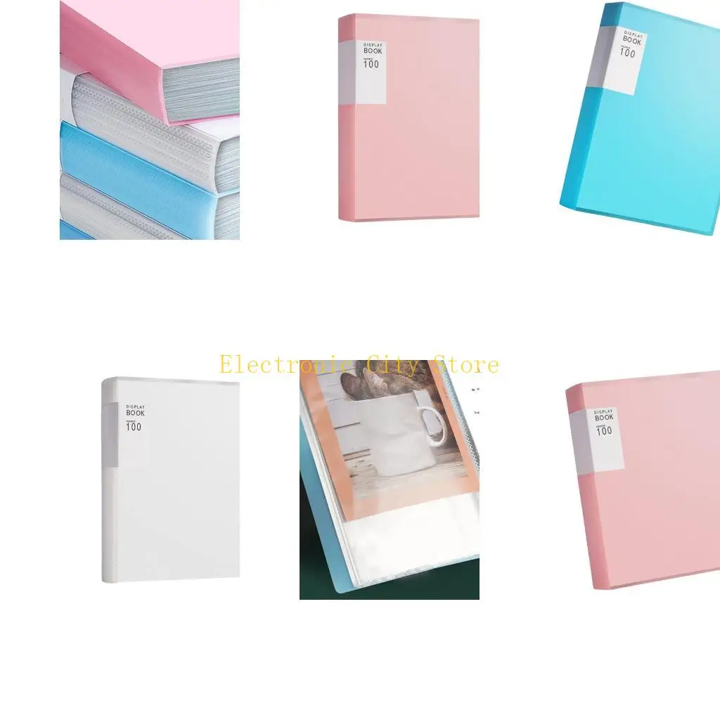 

Папка презентации высокой емкости со 100 папками с прозрачными карманами Hu8d