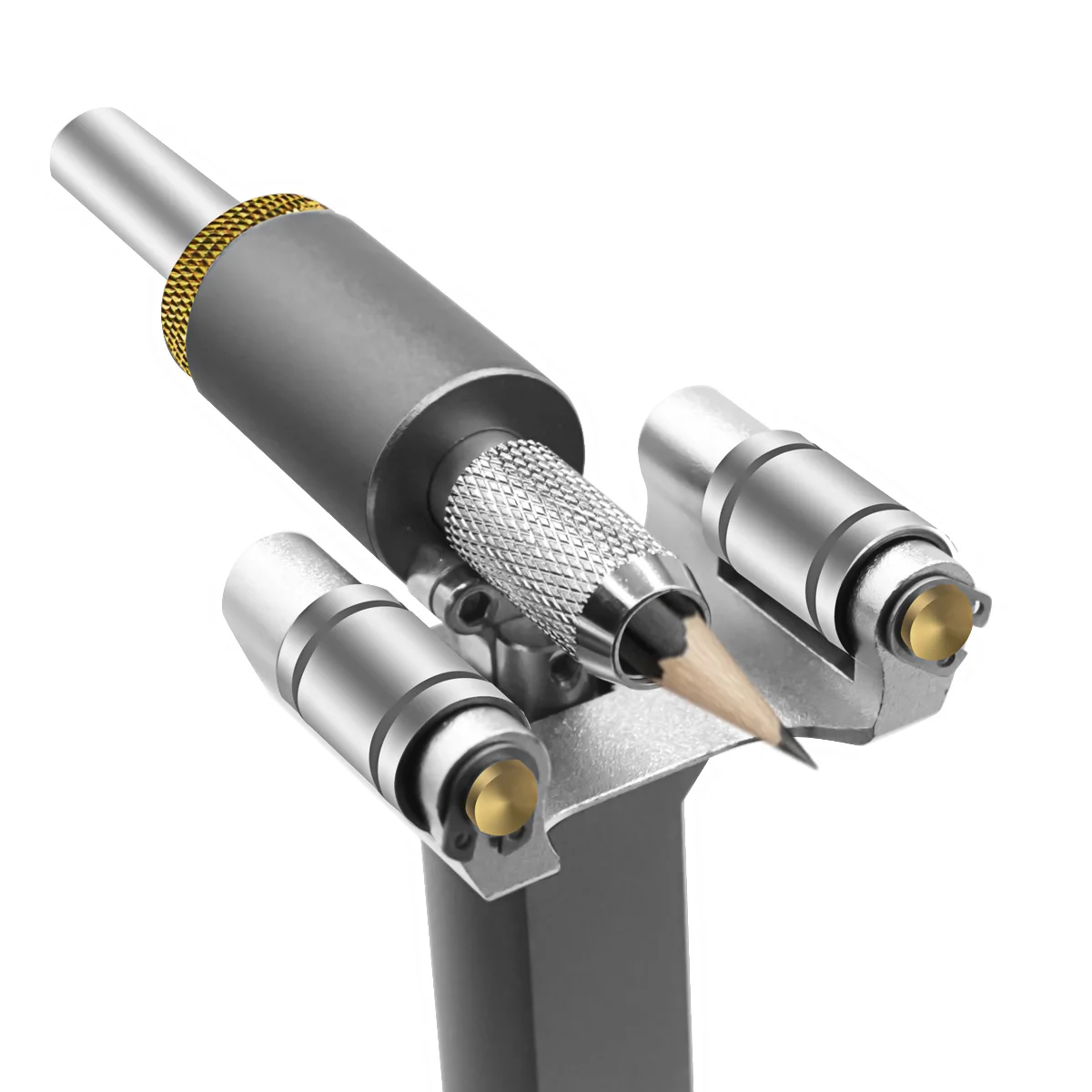 Multi functional metal bar marking tool, grinding wheel precision marking line arc dual-use device, solid
