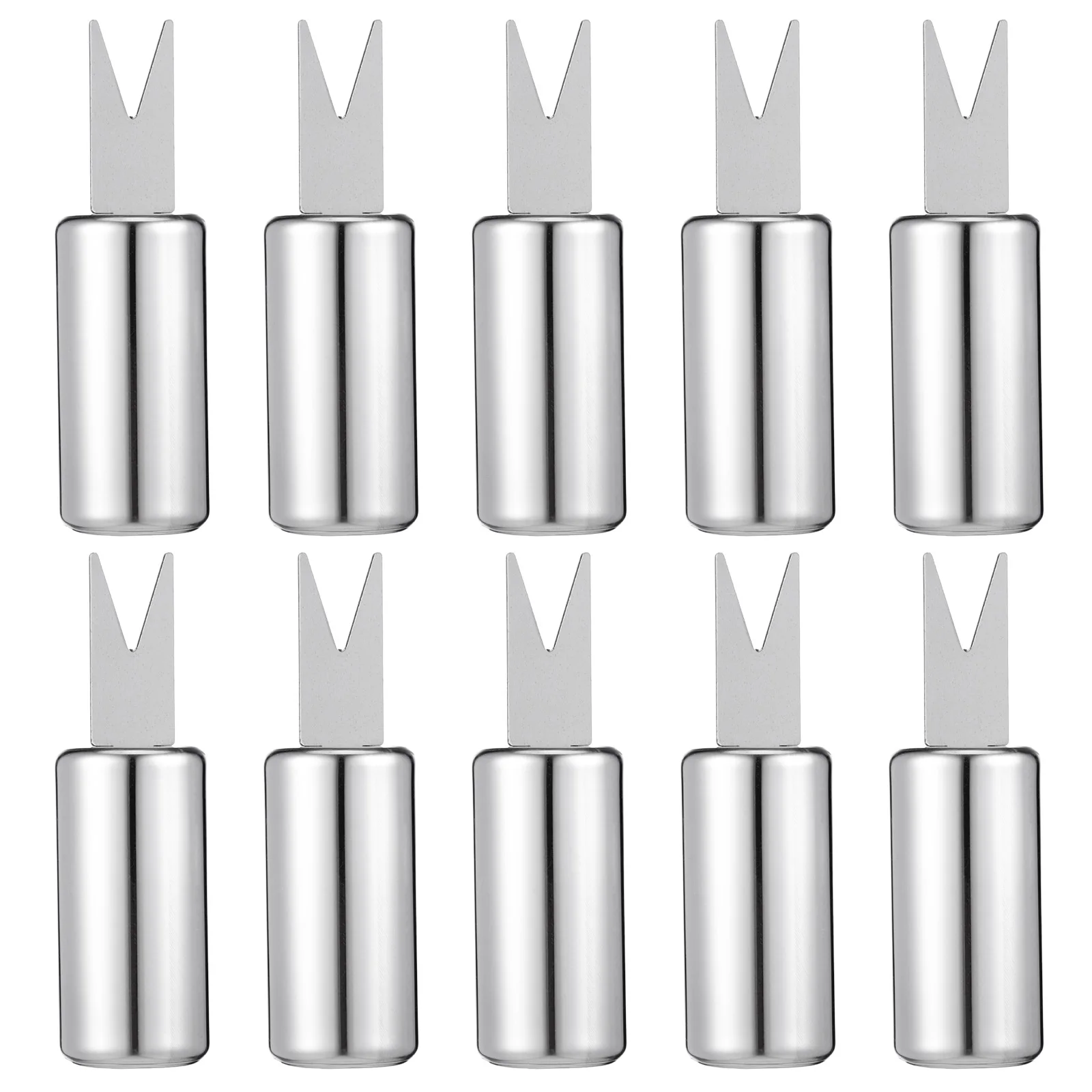 

10pcs Stainless Steel Corn Forks Bbq Kitchen Gadgets For Home Restaurant Party Use Fruit Forks Kitchen Supplies