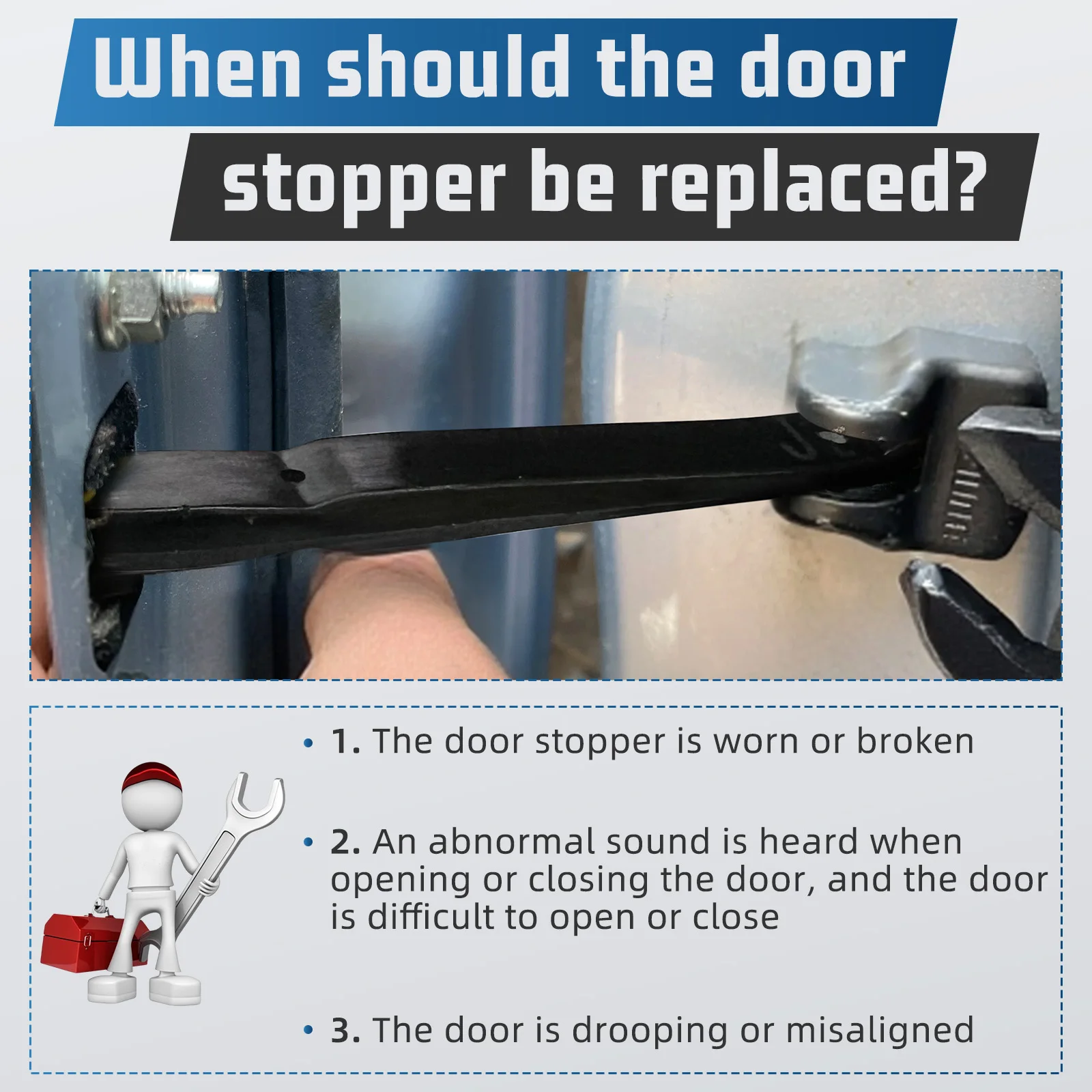 1pc porta cinta de verificação dobradiça rolha limitador dianteiro traseiro para toyota corolla se hatchback 2019 2020 2021 2022 68630-02340