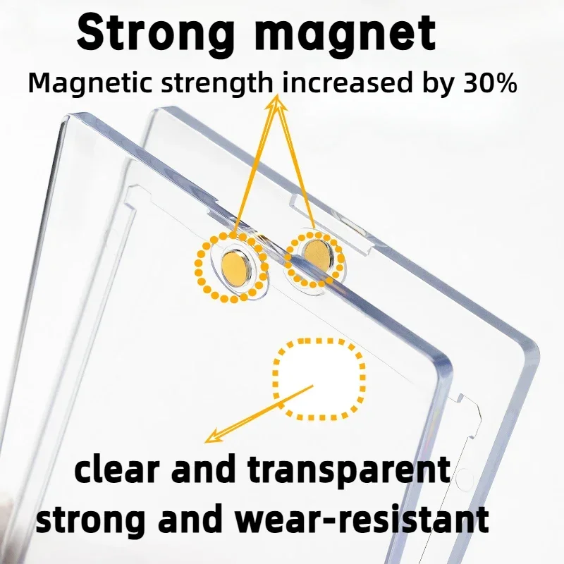 Magnetic Card Holders for Card 35PT Baseball Card Protectors Hard Transparent Protectors for Sports Standard Work Cards