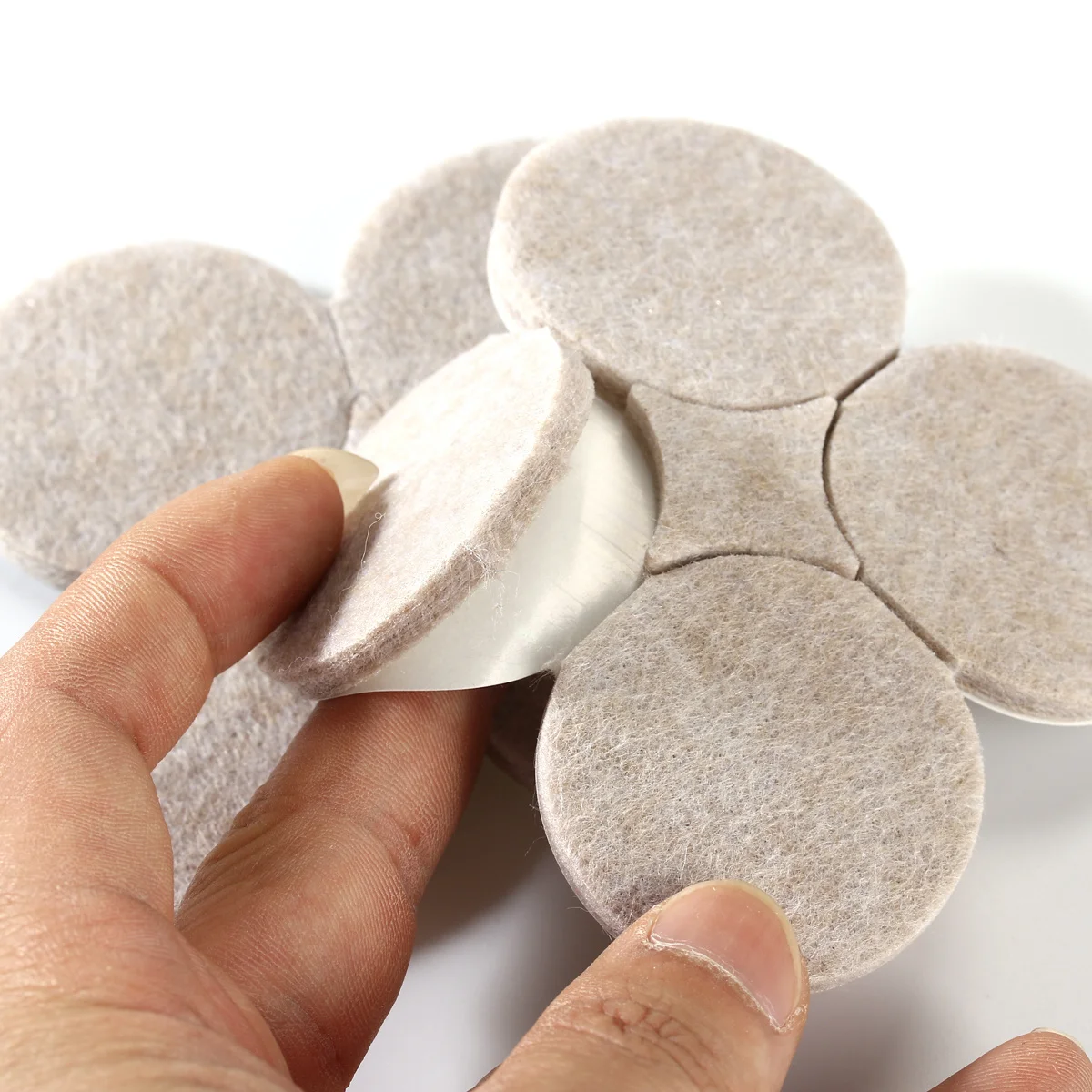 

8Pcs Heavy Duty Round Felt Pads 4Cm Diameter Table Chair Floor Protectors Cushions for Furniture Scratch Noise Reduction