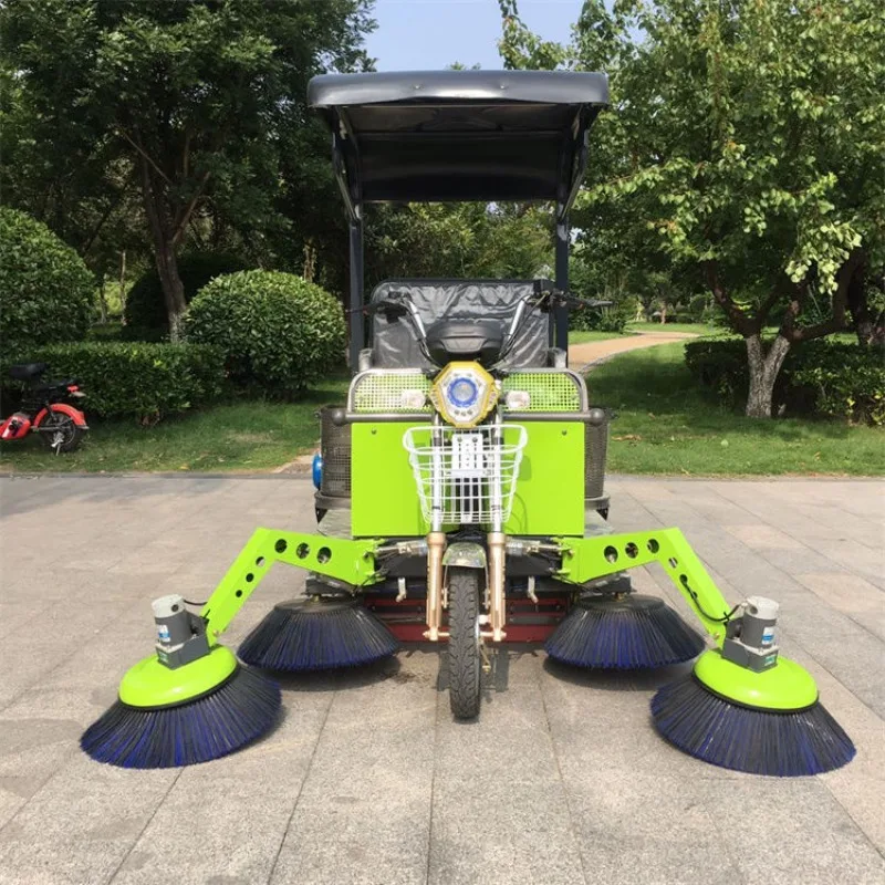 مكنسة تنظيف القمامة الكهربائية، مكنسة أوراق الطريق للدراجة ثلاثية العجلات