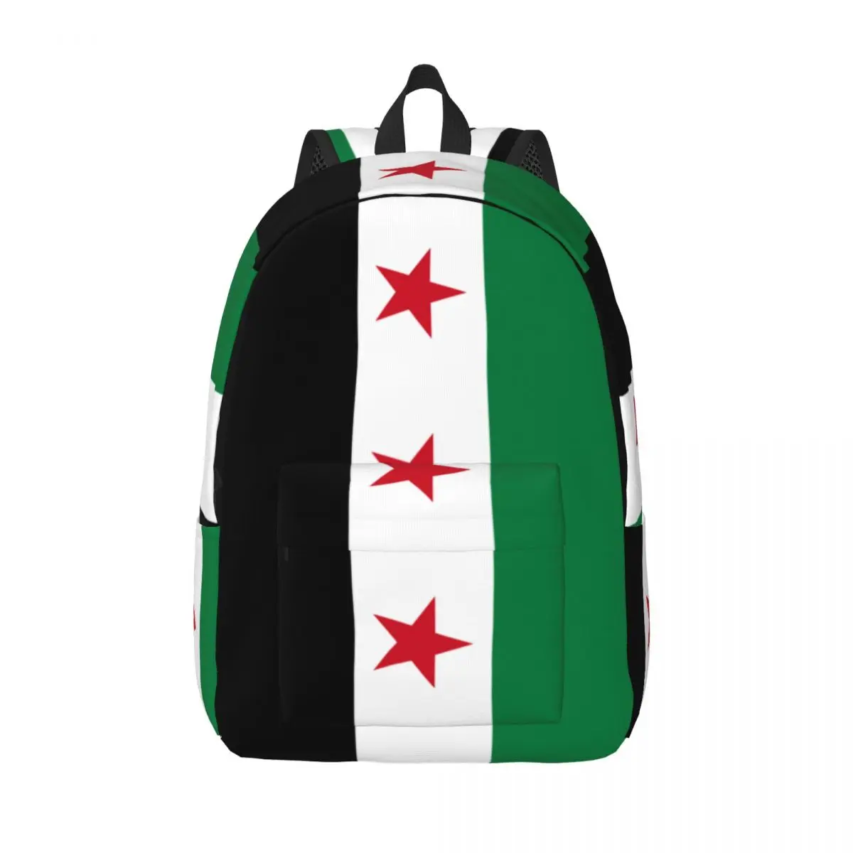 Syria Flag Teenage Backpack Outdoor High School Hiking Travel The Syrian Arab Republic Daypack for Men Women Laptop Shoulder Bag