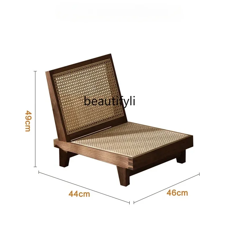 

xz1Solid Wood Rattan Tatami Table and Chair Combination Balcony Bay Window Single Leisure Small Tea Table Armchair
