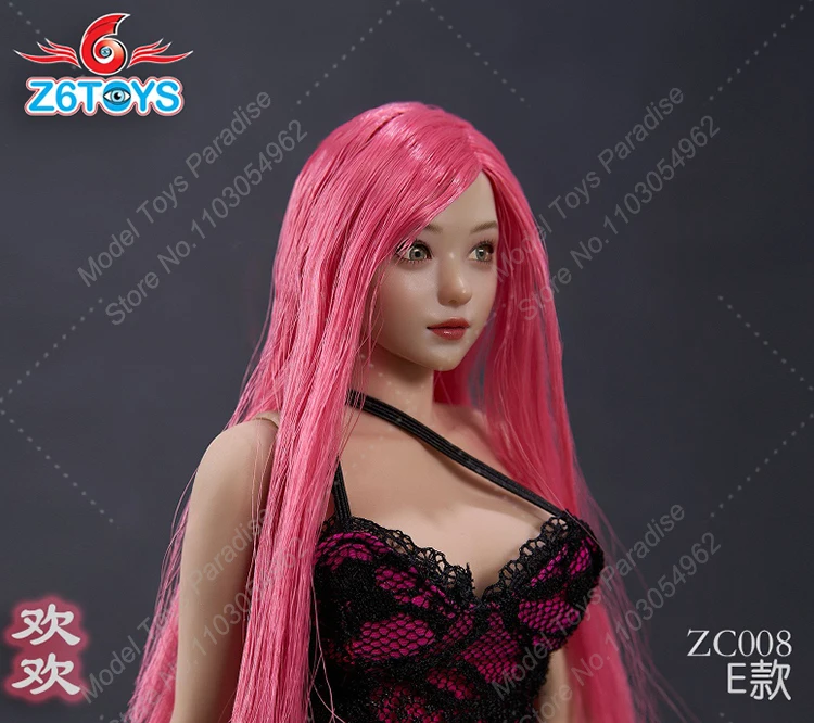 Z6toys zc008 1/6 Frau Soldat Schönheit Huanhuan mobile Augen kopf Skulptur Modell fit 12 Zoll tbl blasse Haut Action figur Körper