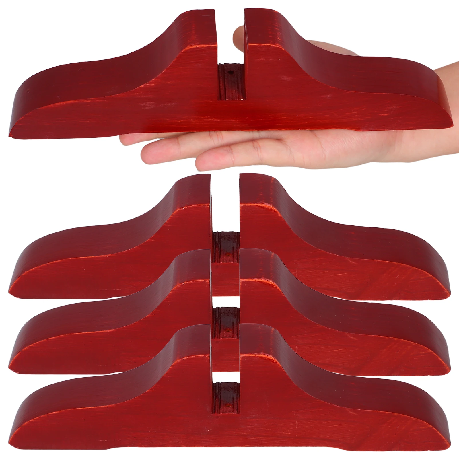 

4 Pcs Screen Base Garden Fence Divider Display Stand Wood Partition Privacy Board Feet Screening