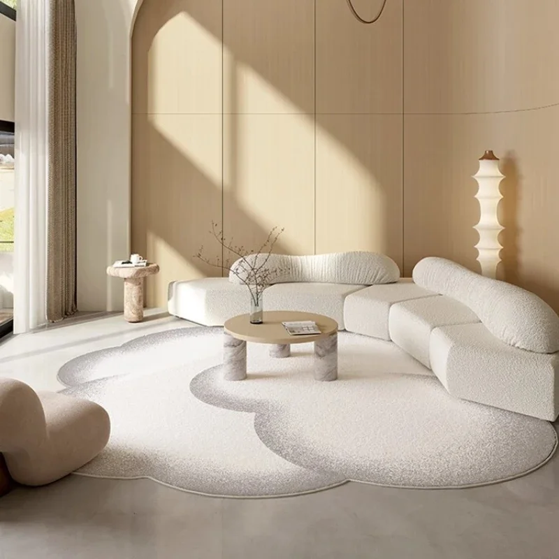 Irregular Shapes Living Room Decoration Soft Carpet Modern Minimalist Rugs for Bedroom Thick Plush Lounge Floor Mat Washable Rug