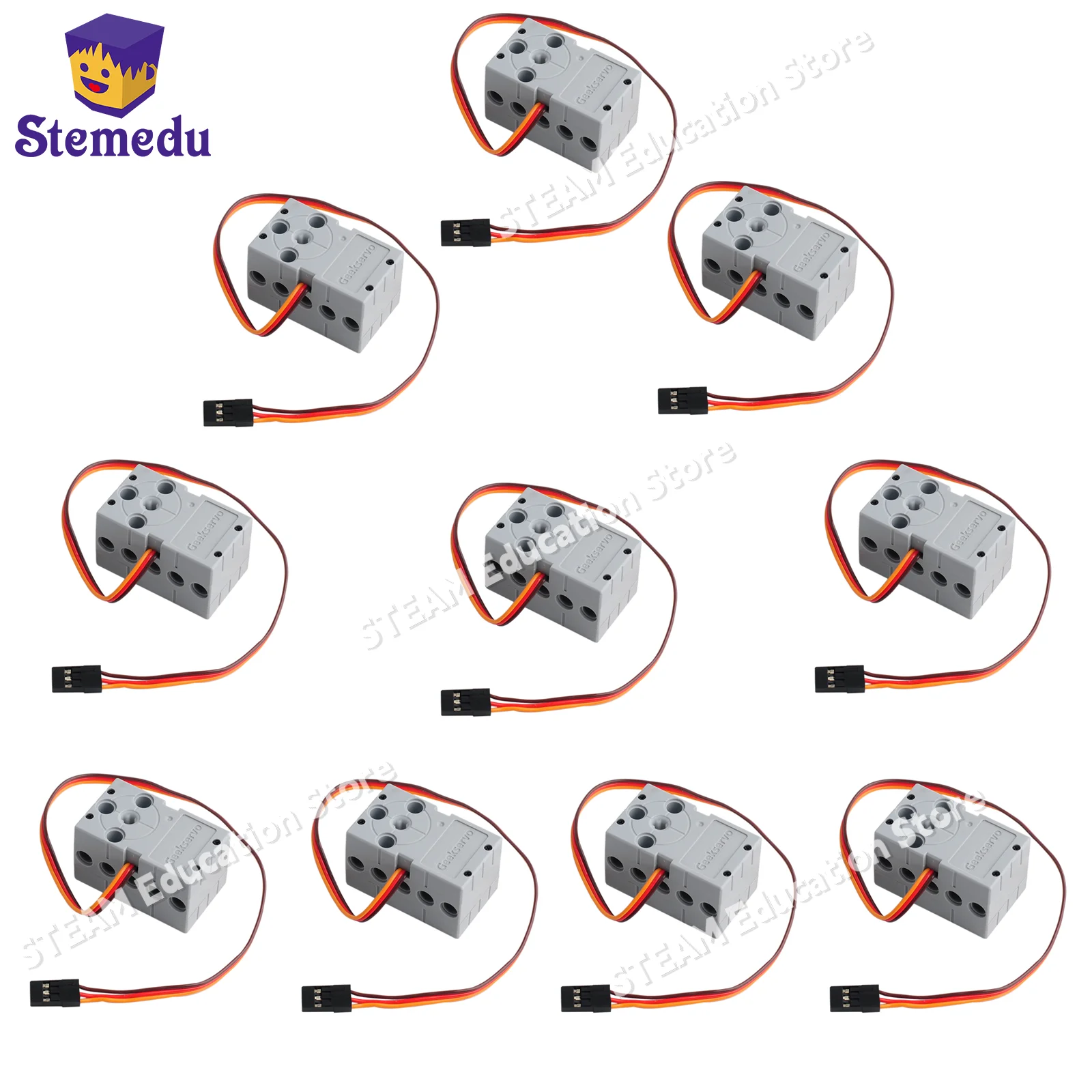 1/4/10pcs 360 Degree 2KG Grey Geek Servo Motor Remote Control for Geekservo 2kg 360 4.8V- 6V for Micro:bit Raspberry Pi DIY Toy