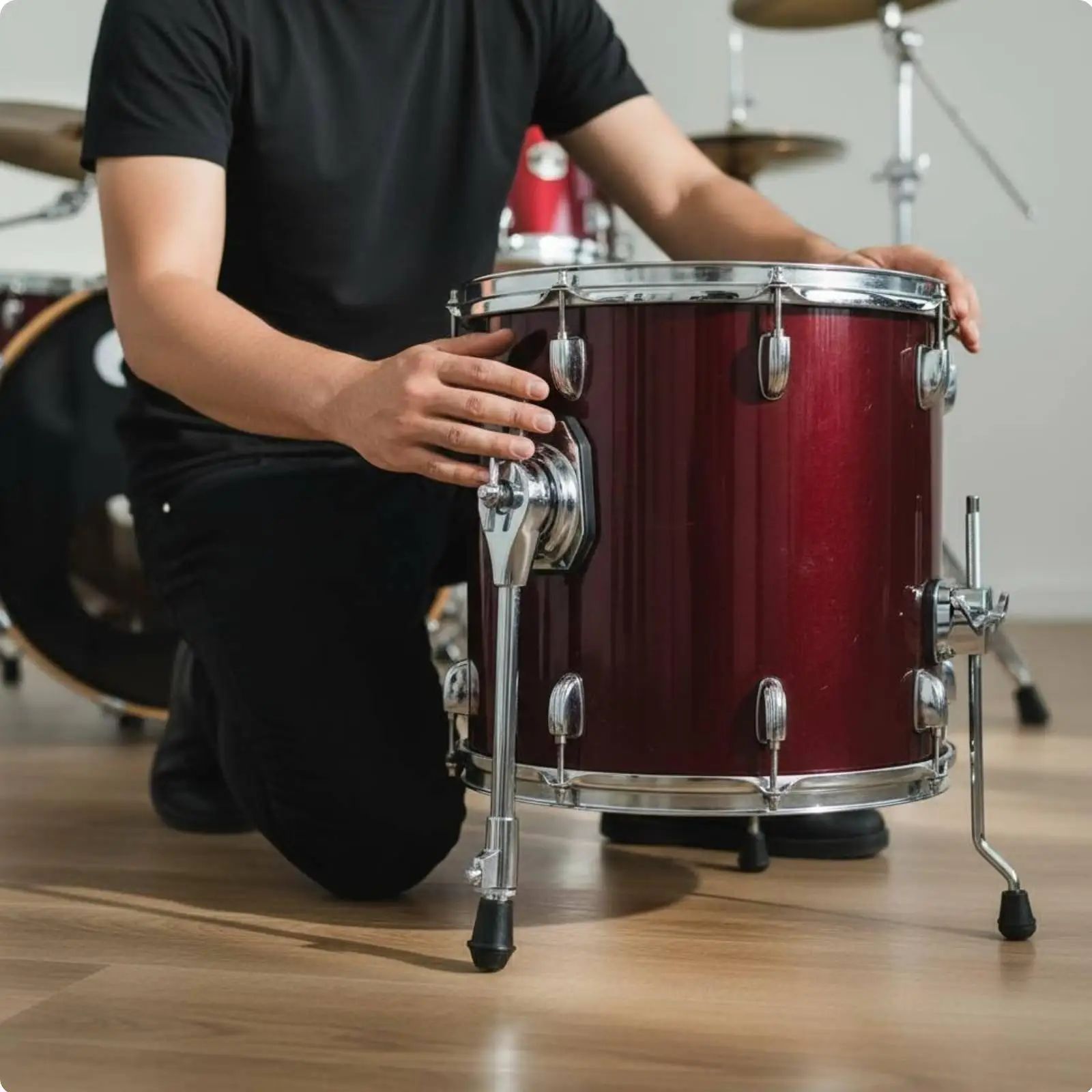 Heavy-duty Drum Leg Adjustable Tom Drums Support Drum Parts for Essential Drum Hardware and Home Performance