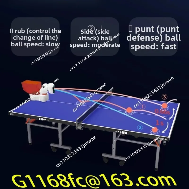 High Quality Household Table Tennis Serving Machine, Automatic and Convenient Single Player Custom Trainer Part