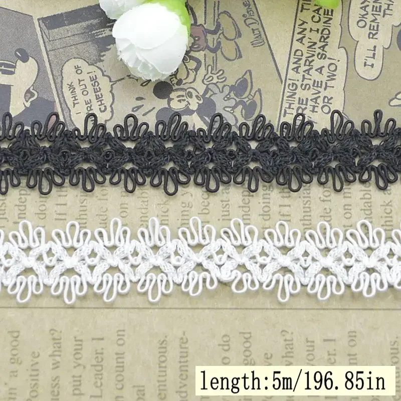 5 Meters/196.85 Inches Per Pack of New Fashion Accessories DIY Lace Fabric for Lingerie, Dresses, Exquisite Wedding Dresses, and