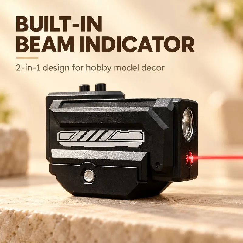 Plastic Dual‑Module Decor Light Kit, Under‑mount Ornament with Lighting Torch and Beam Indicator Unit
