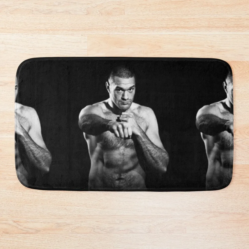 

Tyson Fury Black n White Bath Mat Non-Slip And Washable Kitchen Anti-Slip Carpet Toilet Rug Mat