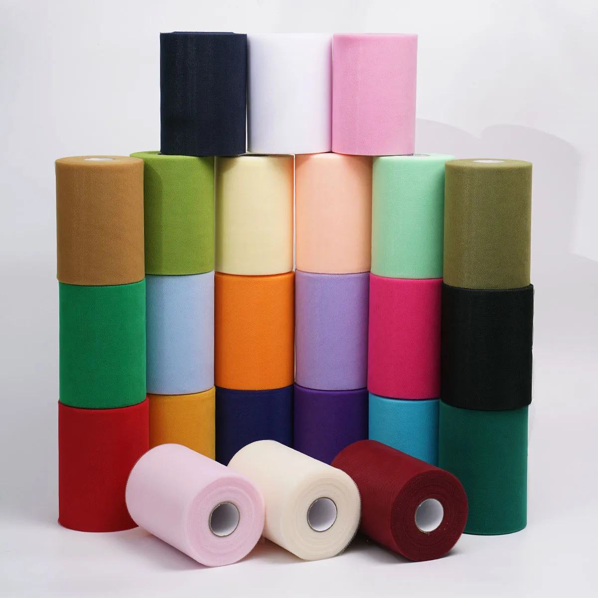 6Inch 100Yards Tulle Fabric Roll 15cm x 91.5M Soft Mesh Ribbon DIY Tutu Skirt Wedding Gift Bow Party Decoration Craft Supplies