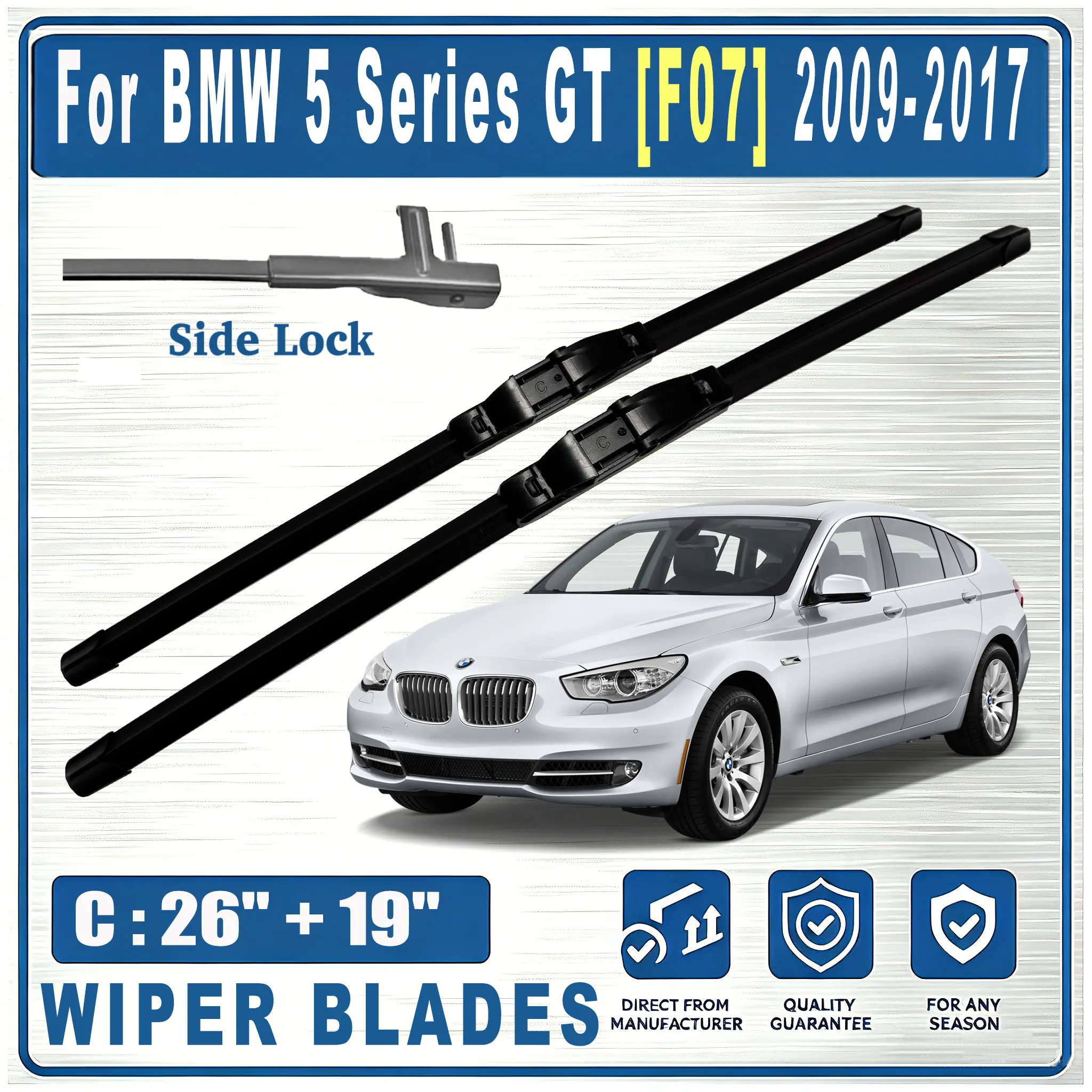 For BMW 5 Series GT [F07] 2009-2017 Front C 26