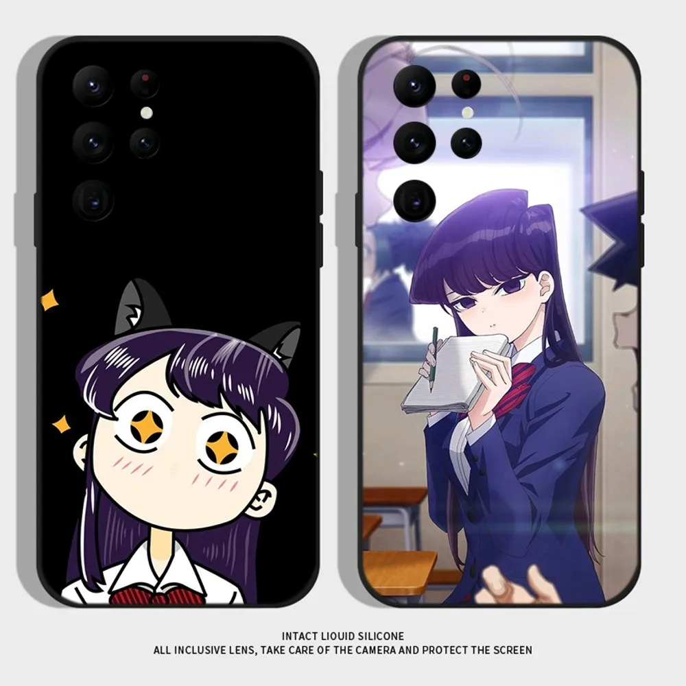 

Anime K-Komi Shouko Phone Case For Samsung S24,S22 Ultra,S20,S30 plus,S22 plus,S23,S30 ultra 5G Silicone Cover