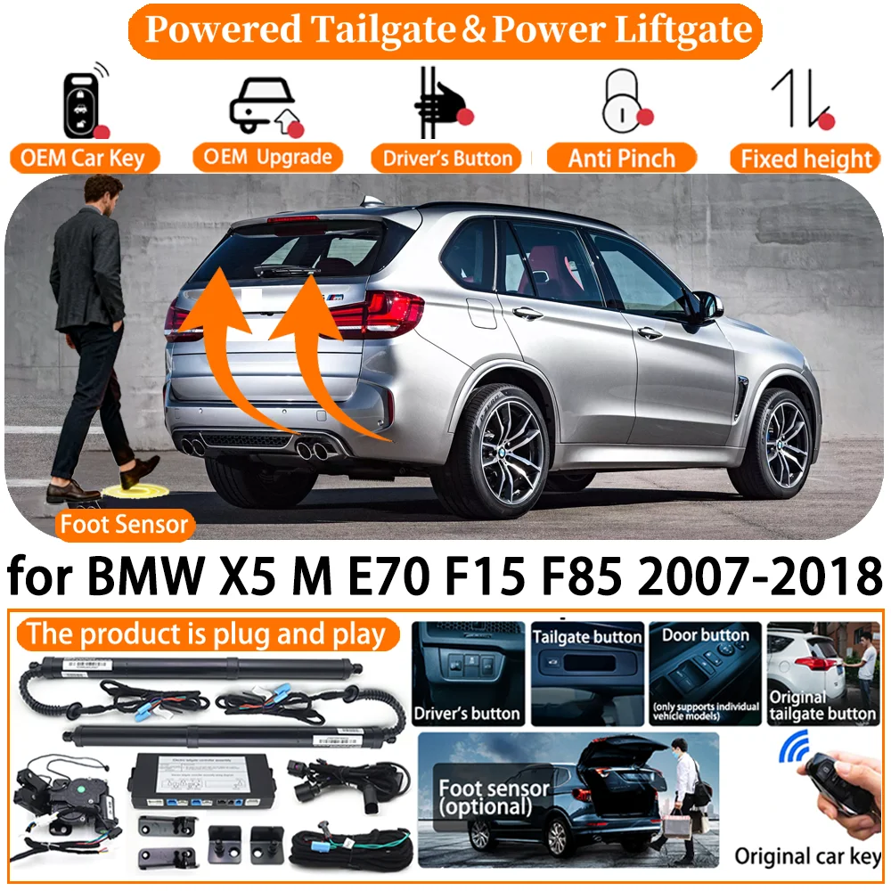 

Smart Powered Tailgate System Automatic Electric Tail Gate Lifting kit Control Lifting Trunk for BMW X5 M E70 F15 F85 2007-2018