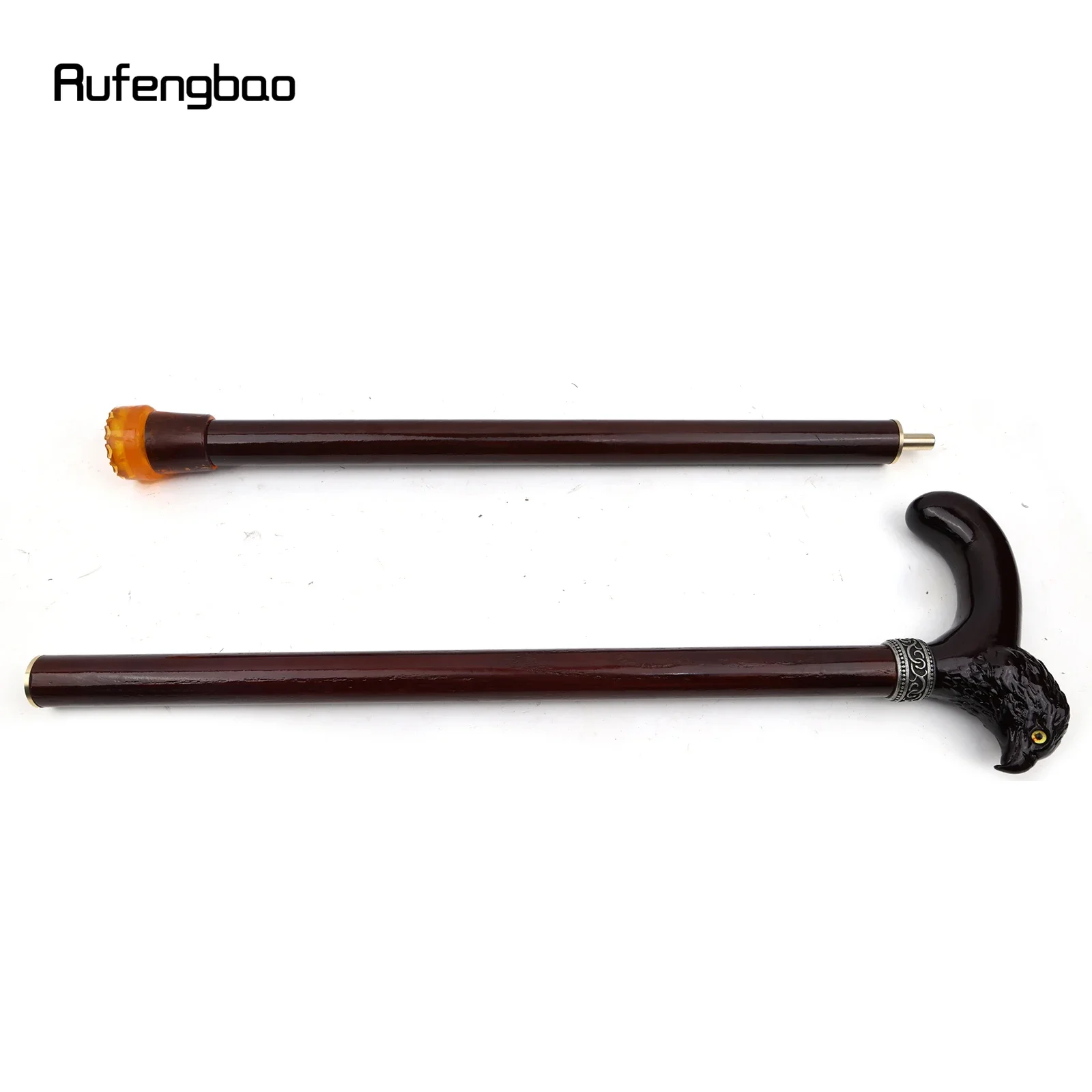 البني الخشب النسر خشبية عصا الموضة الزخرفية مصاص دماء تأثيري حفلة الخشب عصا للمشي هالوين الصولجان العصا Crosier 91 سنتيمتر #6