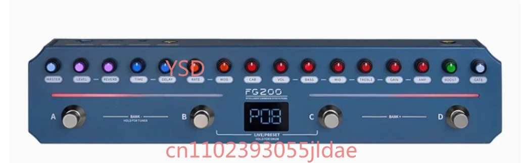 

FG200 Electric Guitar Portable Intelligent Single-Block Comprehensive Effect Device